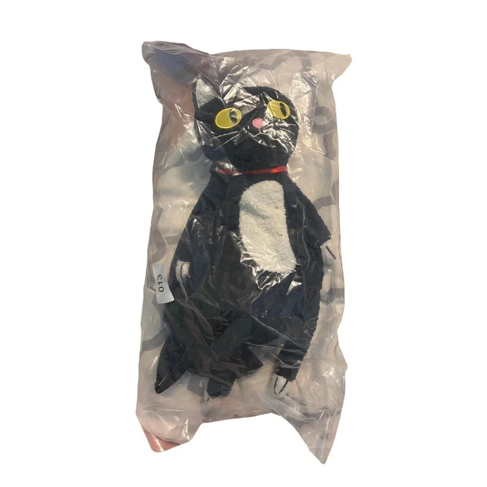 Spookyville Critters‎ Plush Furry Black Cat Backpack Adjustable Straps
